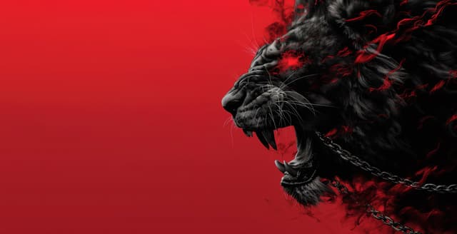Red Thunder Lion - Front design
